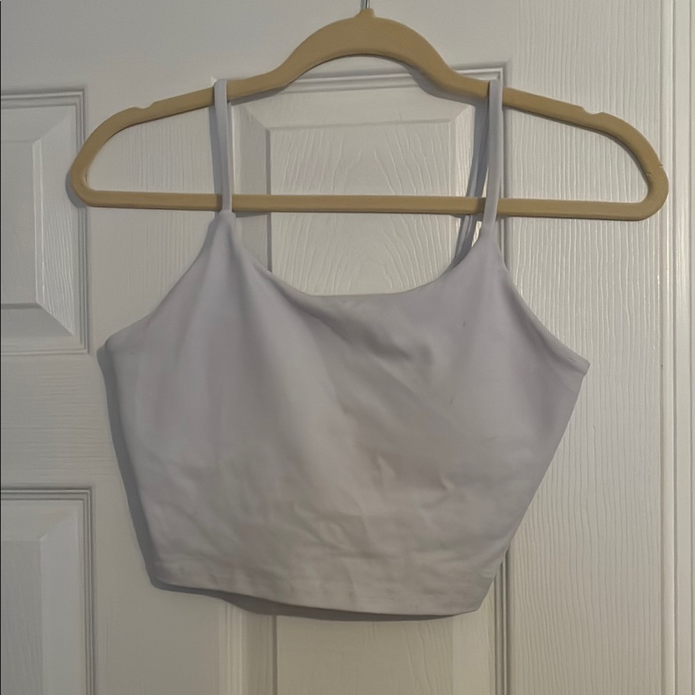 Cropped Tank with Built-In Bra